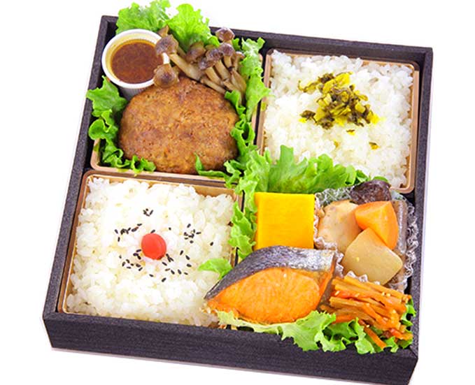 高級ハンバーグ弁当　(4マス)