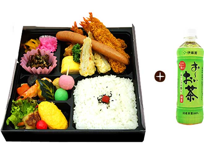 関脇（幕の内弁当）　お茶付き　(500mlペット)