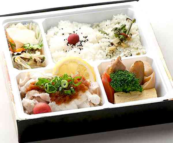 おろしポンズ豚しゃぶ御膳（白米＆山菜)