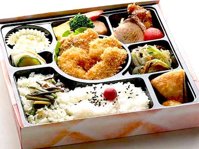 海の幸のミックスフライ幕の内御膳（白米＆山菜）【要2日前予約】