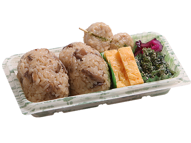 お手軽弁当 弐（おにぎり、副菜）