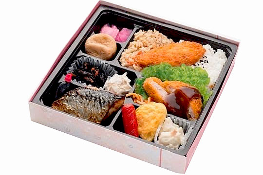 ローストンカツと脂の乗った鯖塩焼弁当 　200ｍｌパック茶付