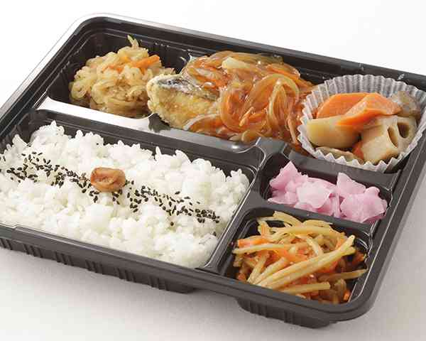 鯵（アジ）南蛮と京風煮物弁当