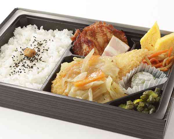 白身フライ野菜あんかけ・鶏照焼き弁当