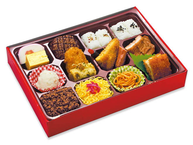 洋風12マス弁当　200mlパック茶付