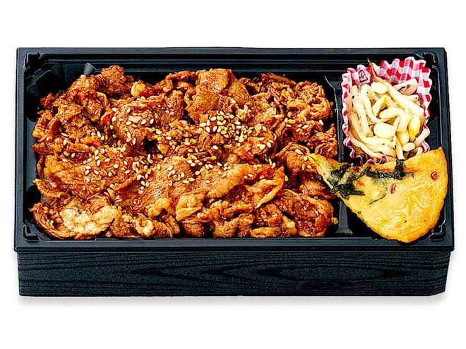 鶴橋風 牛カルビ弁当  200mlパック茶付