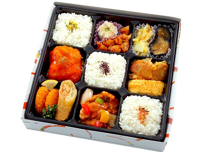 松花堂 幕の内弁当 牡丹 中華　190ml缶緑茶付き No.327