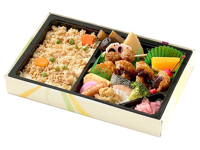 そぼろご飯のみそかつ弁当