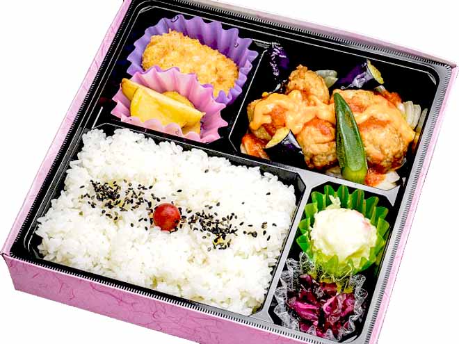 ミートボールと野菜のトマトチーズソース弁当