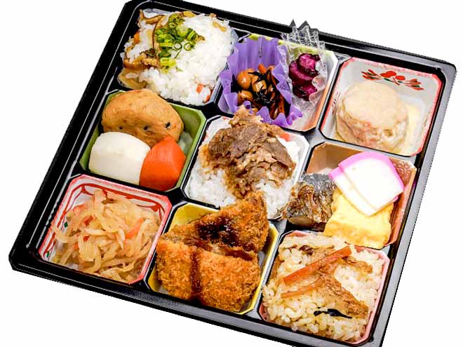 9マス彩り弁当