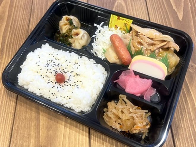 生姜焼き折衷弁当