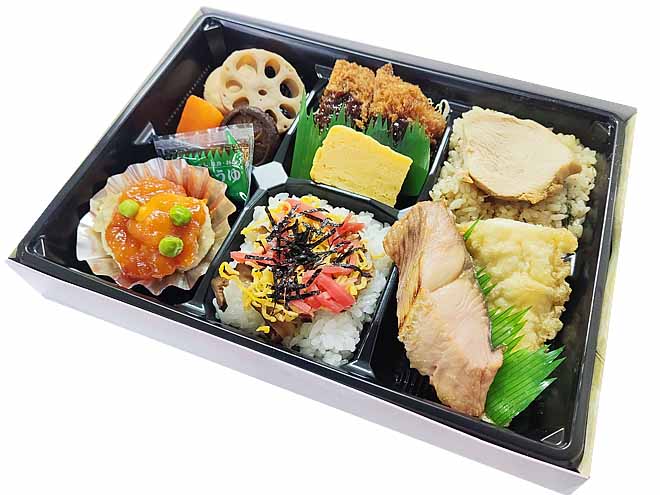 彩り６マス弁当