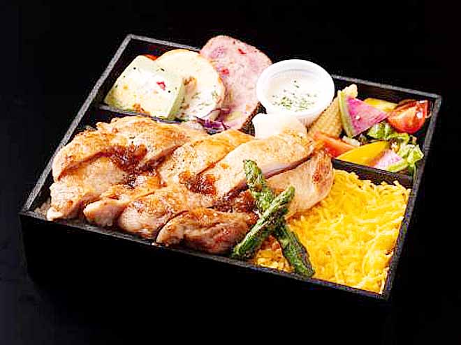 桜姫鶏のチキンステーキ弁当