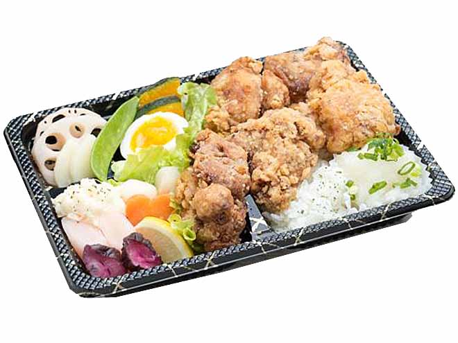 彩り×おろしポン酢唐揚げ弁当