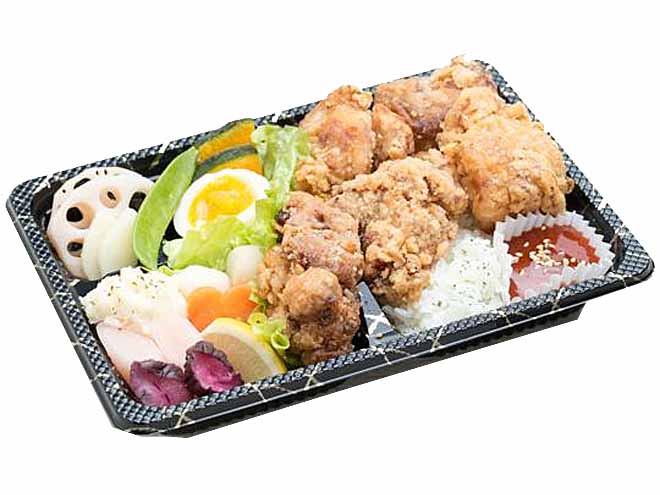 彩り×甘辛ヤンニョムチキン弁当