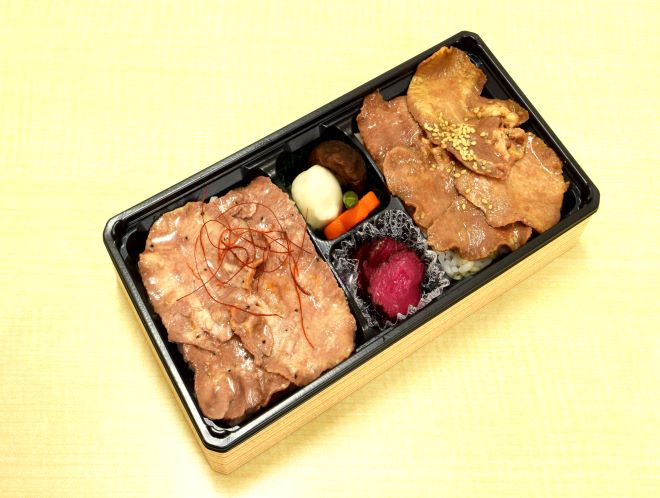 牛たん丼たれと塩のW弁当