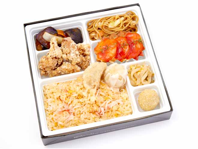 彩り中華弁当（1）エビチリ／麻婆茄子