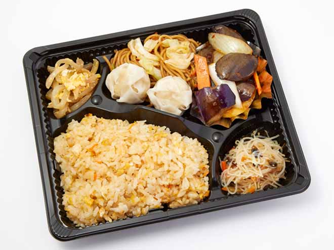 ガツンと中華弁当（4）麻婆茄子／肉焼売