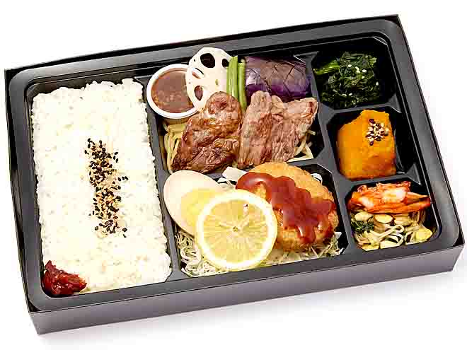 お手頃肉弁当（1）黒毛和牛ロース