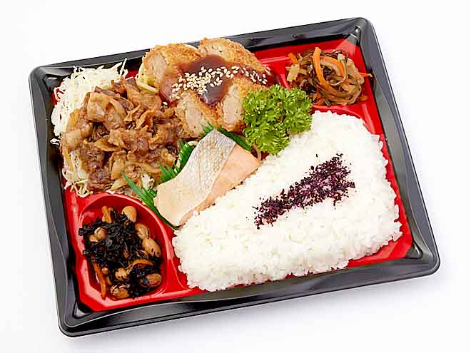 TOMYバラエティ弁当（19）豚焼肉／メンチカツ