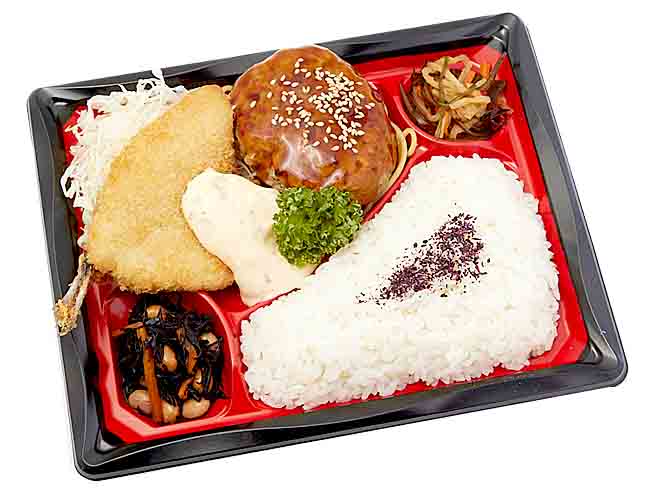 TOMYバラエティ弁当（3）ハンバーグ／アジフライ