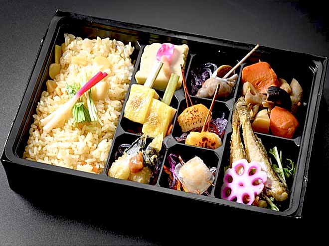 たけのこご飯の幕の内弁当