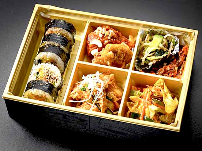 豚キムチ炒め韓国弁当