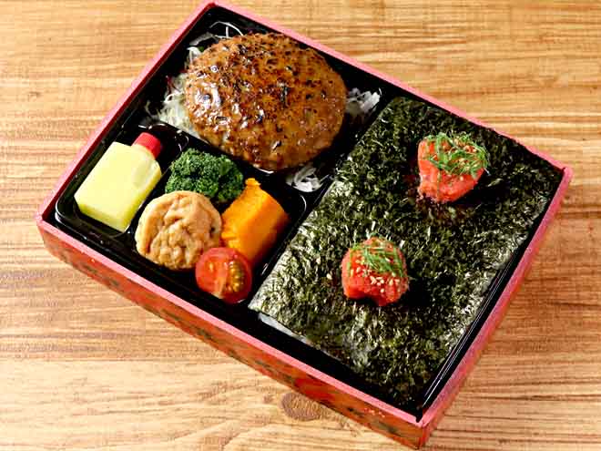 博多明太 ハンバーグ海苔弁当