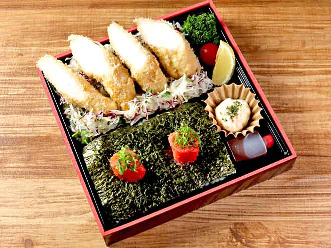 博多明太 鶏ささみかつ海苔弁当