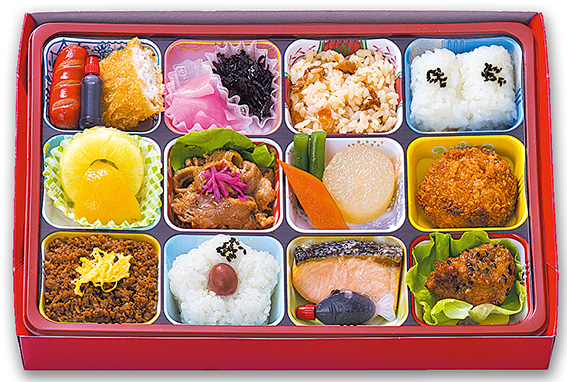 洋風ゴージャス弁当（四種のご飯幕の内）  200mlパック茶付