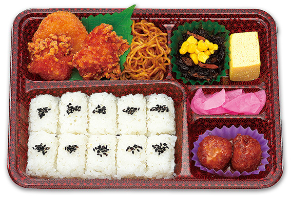 からあげDX 弁当 200mlパック茶付