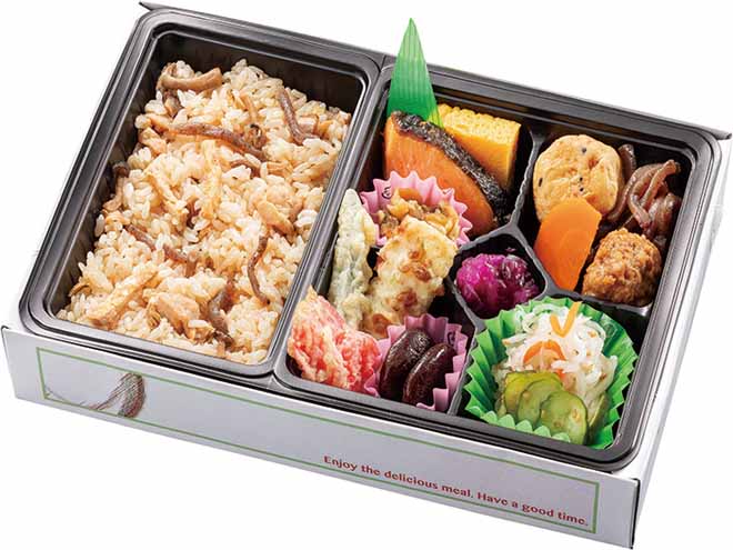 かやくご飯と銀鮭の幕の内