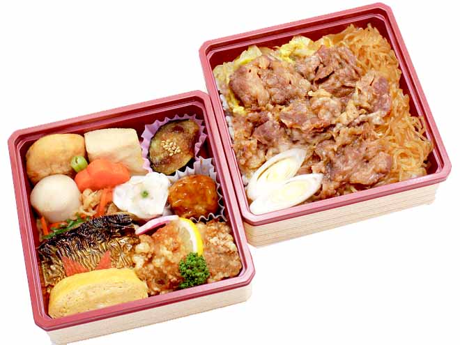 No.167 和牛すき焼き二段御膳　ペットボトルお茶無料サービス中！１６２０円