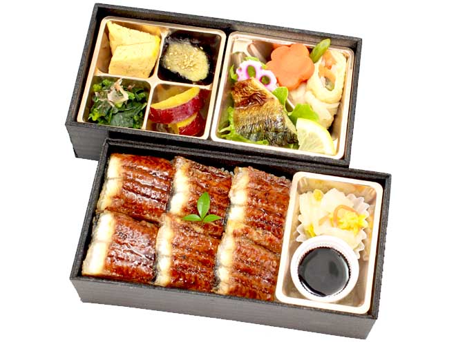 No.173 厳選特上うなぎ二段重 ぺットボトルお茶無料サービス中！